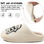BERANMEY Halloween Slippers for Women Perfect Soft Plush Comfy Warm Slip-On Cute Womens Slippers Indoor Fluffy House Slippers for Women and Men Non-slip Fuzzy Flat Slides - Image 119