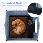 Waleaf Plastic Dog House Outdoor Indoor for Small Medium Larige Dogs,Waterproof Dog Houses with Elevated Floor and Air Vents,Durable Ventilate & Easy Clean and Assemble - Image 11