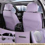 FLORICH Leather Car Seat Covers Full Set for Cars, SUVs & Trucks, Pink Black Front & Rear Automotive Seat Covers, Universal Fit for Toyota Honda Ford Jeep - Image 42