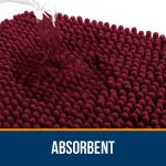 Buganda Bathroom Rugs 30x20, Quick Dry Machine Washable Chenille Bath Mats with Rubber Backing, Grey - Image 66