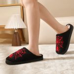 BERANMEY Halloween Slippers for Women Perfect Soft Plush Comfy Warm Slip-On Cute Womens Slippers Indoor Fluffy House Slippers for Women and Men Non-slip Fuzzy Flat Slides - Image 40