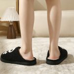 BERANMEY Halloween Slippers for Women Perfect Soft Plush Comfy Warm Slip-On Cute Womens Slippers Indoor Fluffy House Slippers for Women and Men Non-slip Fuzzy Flat Slides - Image 33